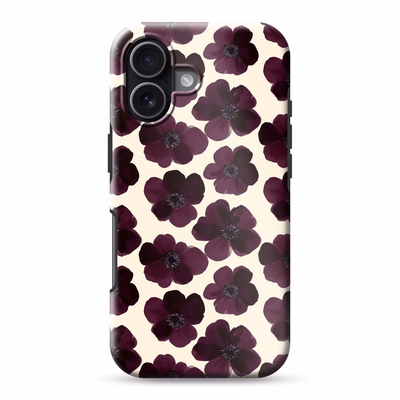 Telefoonhoesje Toughcase - Bloemen - Aquarel - Paars — 1