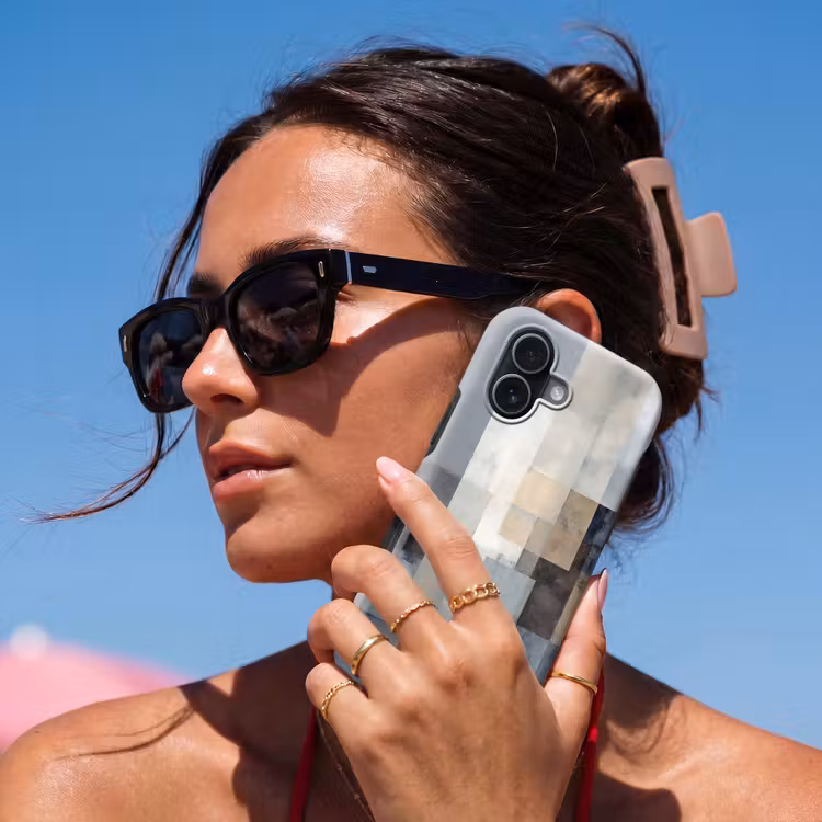 Telefoonhoesje Toughcase - Rechthoeken - Abstract - Blauw — 6