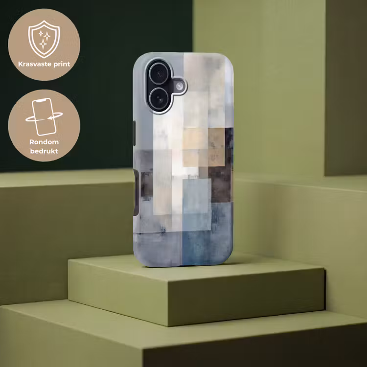 Telefoonhoesje Toughcase - Rechthoeken - Abstract - Blauw — 7