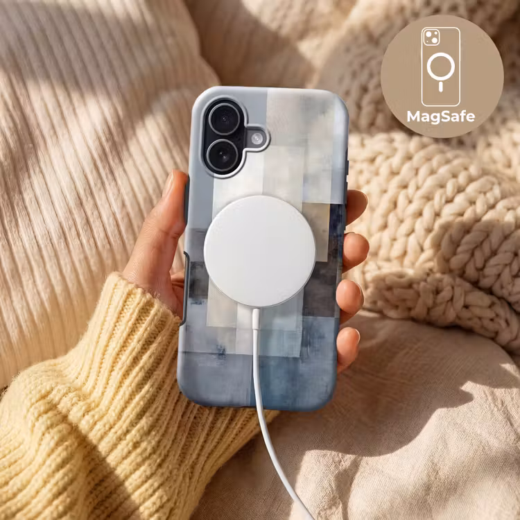 Telefoonhoesje Toughcase - Rechthoeken - Abstract - Blauw — 8