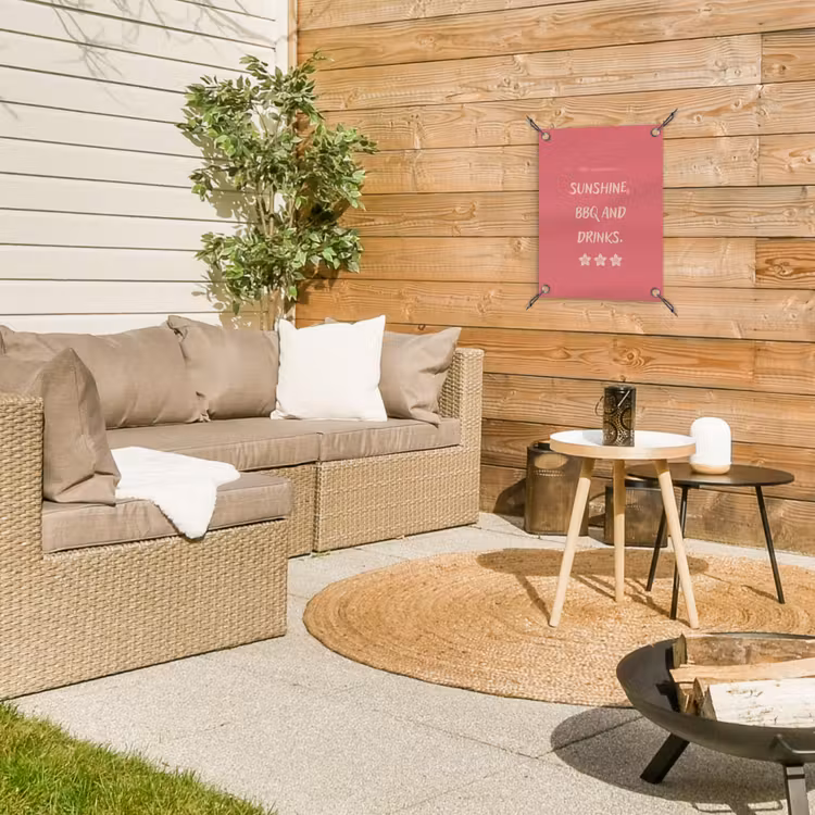 Tuinposter - BBQ - Quote - Roze - Zomer — 4
