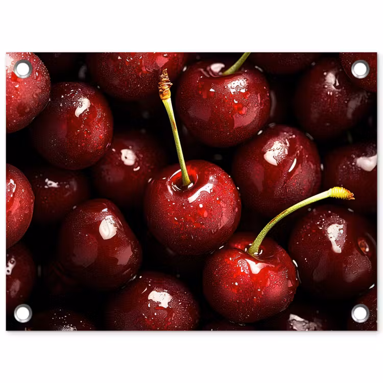 Tuinposter - Rood - Fruit - Kersen — 1