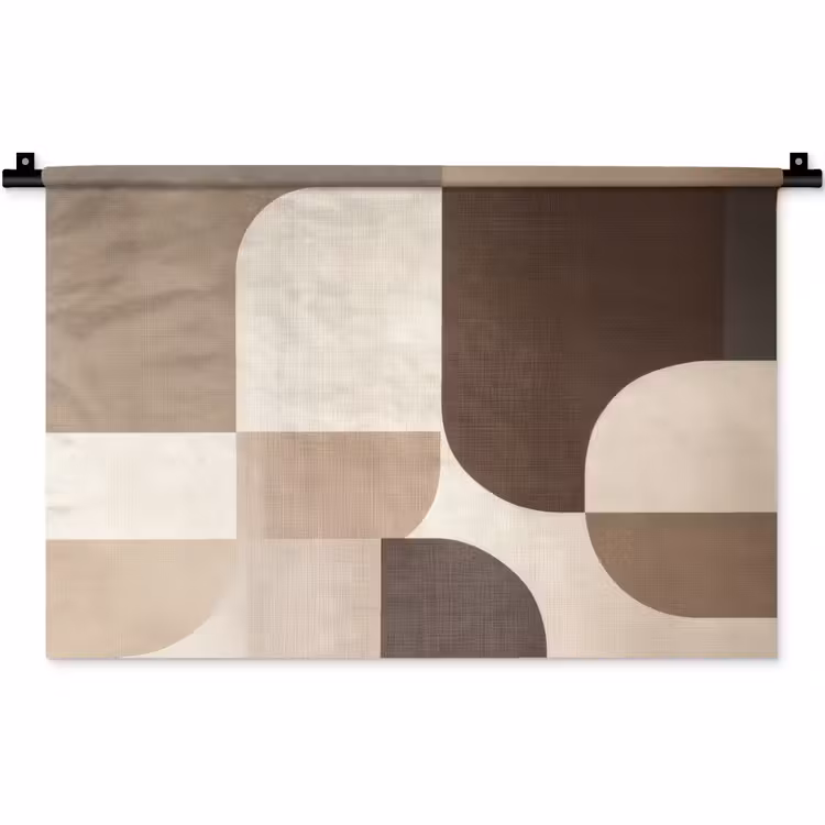 Wandkleed - Geometrisch - Geweven structuur - Modern — 1