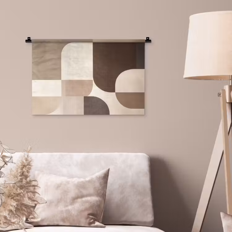 Wandkleed - Geometrisch - Geweven structuur - Modern — 2