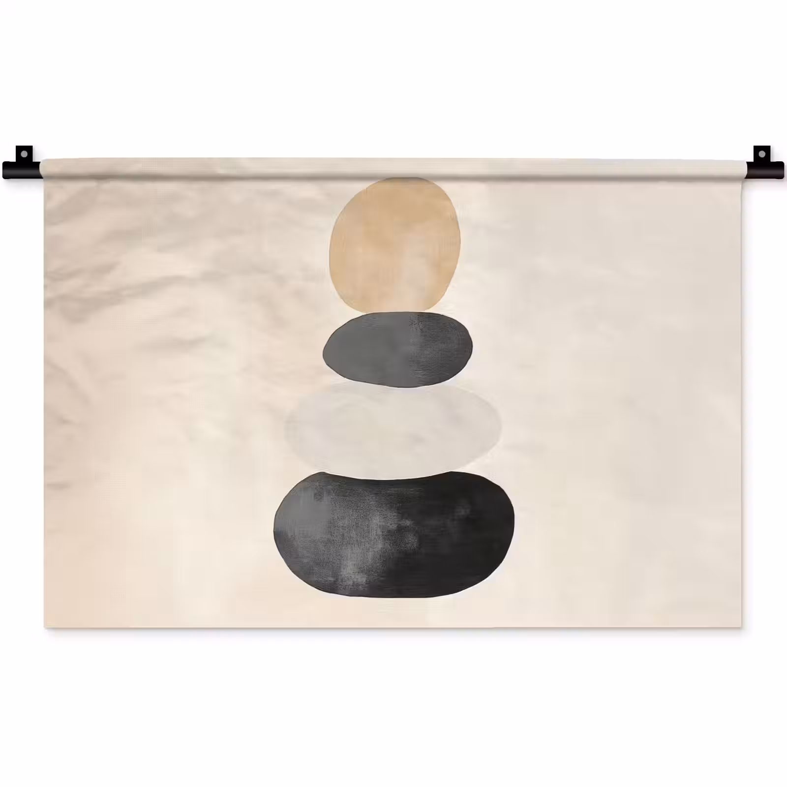 Wandkleed - Japandi - Wabi sabi - Beige — 1