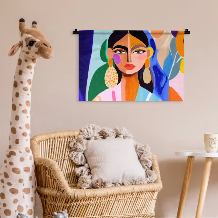 Wandkleed - Portret - Vrouw - Modern — 5