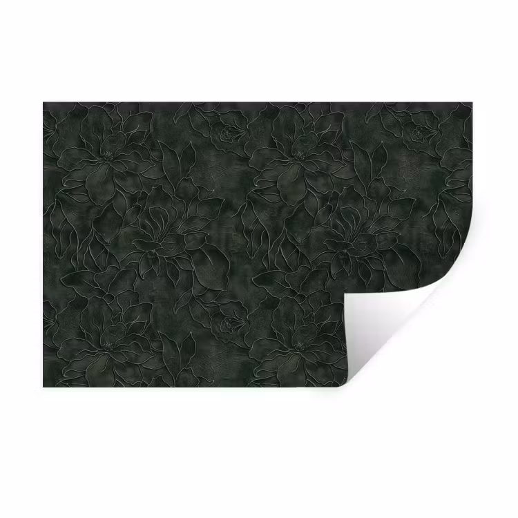 Muursticker - Bloemen - Lijnen - Groen — 1