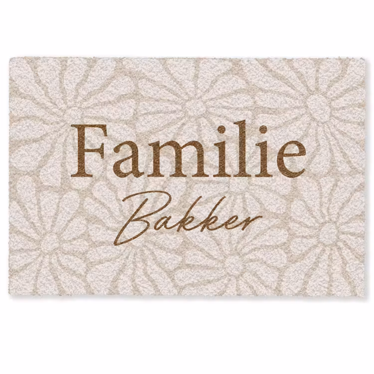Gepersonaliseerde deurmat Familie — 1