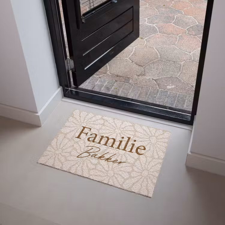 Gepersonaliseerde deurmat Familie — 4