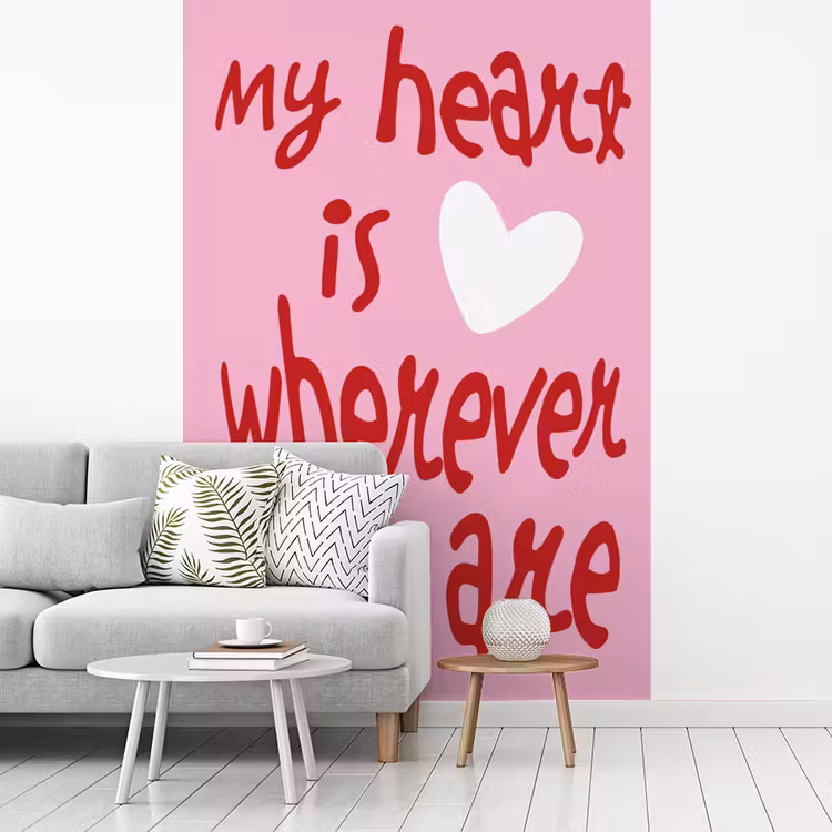 Behang - Valentijn - Hart - Liefde - Roze — 1