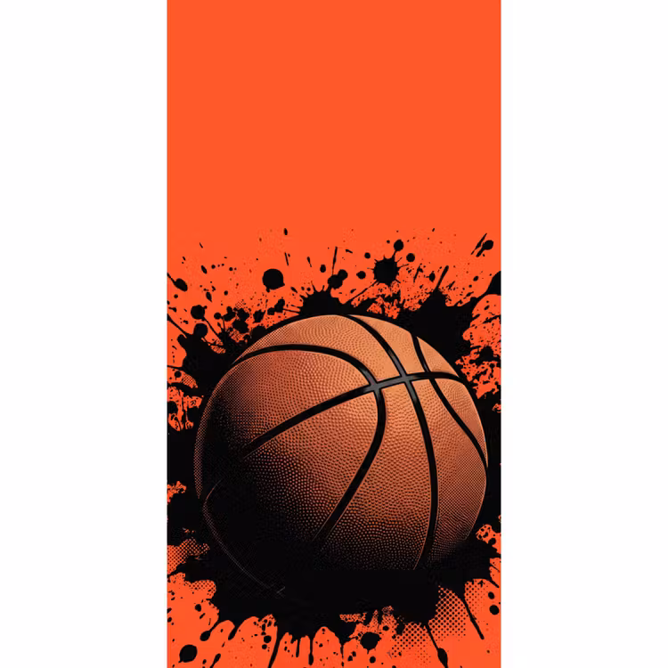 Behang - Basketbal - Verf - Sport - Oranje — 2