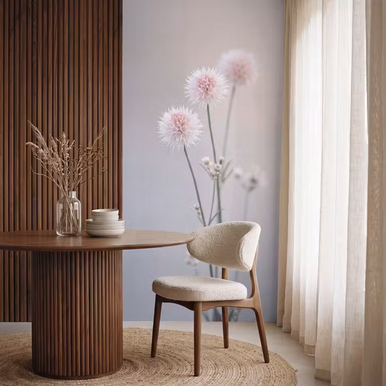 Behang - Bloemen - Bollen - Roze — 4