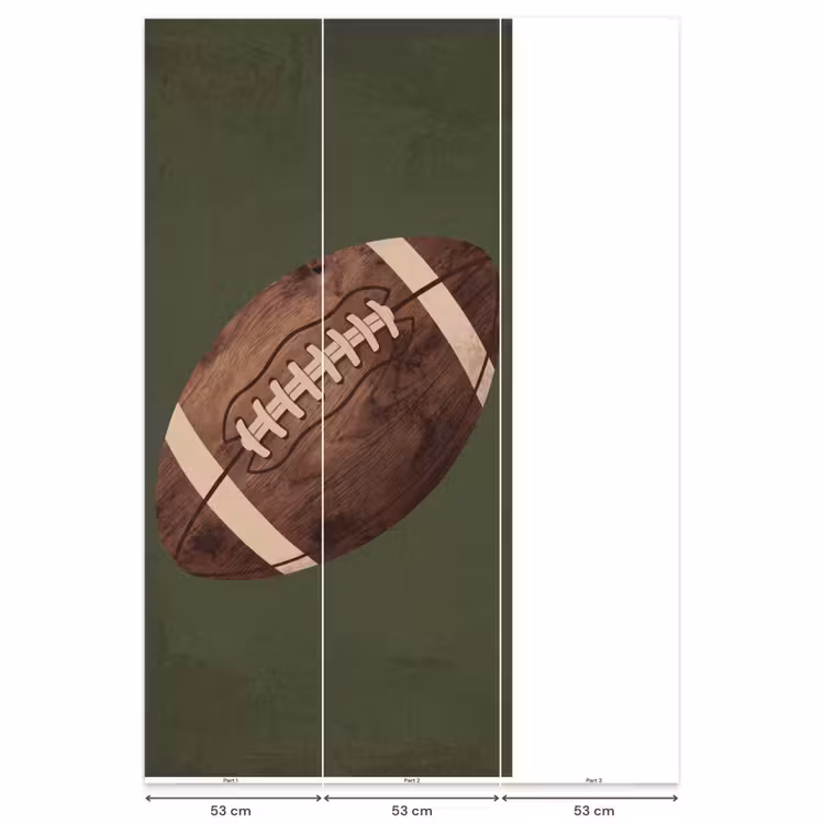 Behang - Football - Hout - Sport - Groen — 6