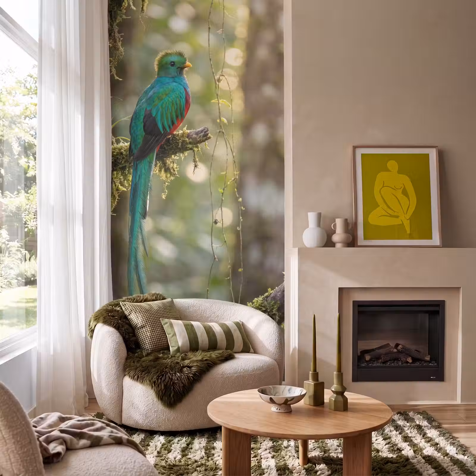 Behang - Quetzal - Jungle - Natuur - Groen — 1
