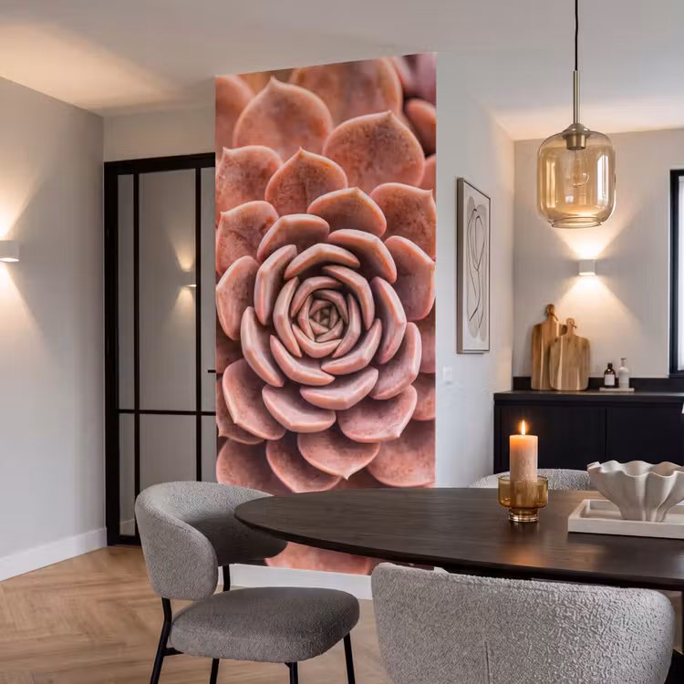 Behang - Vetplant - Organisch - Roze — 5