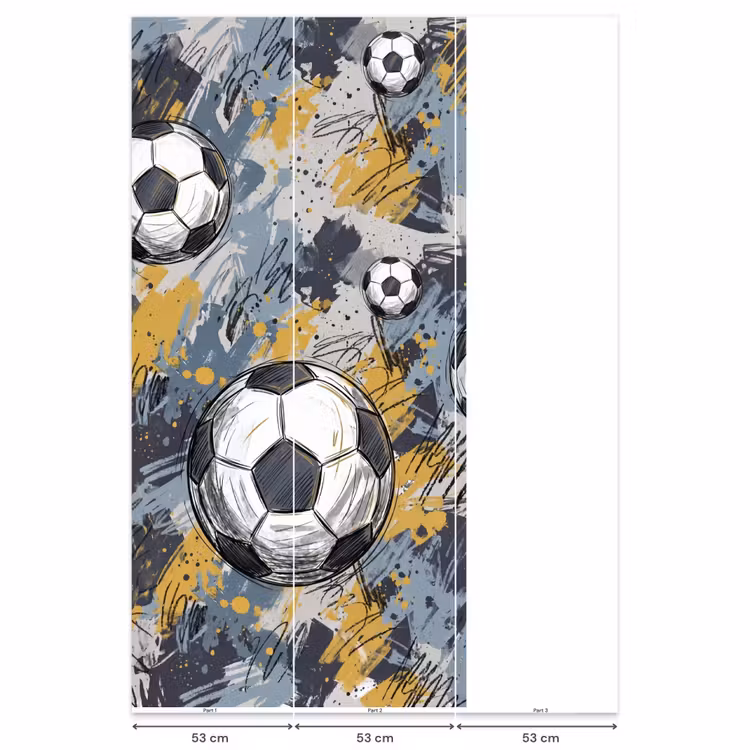 Behang - Voetbal - Abstract - Sport - Kleurrijk — 6