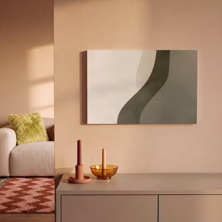 Canvas schilderij - Japandi - Groen - Abstract - Modern — 2