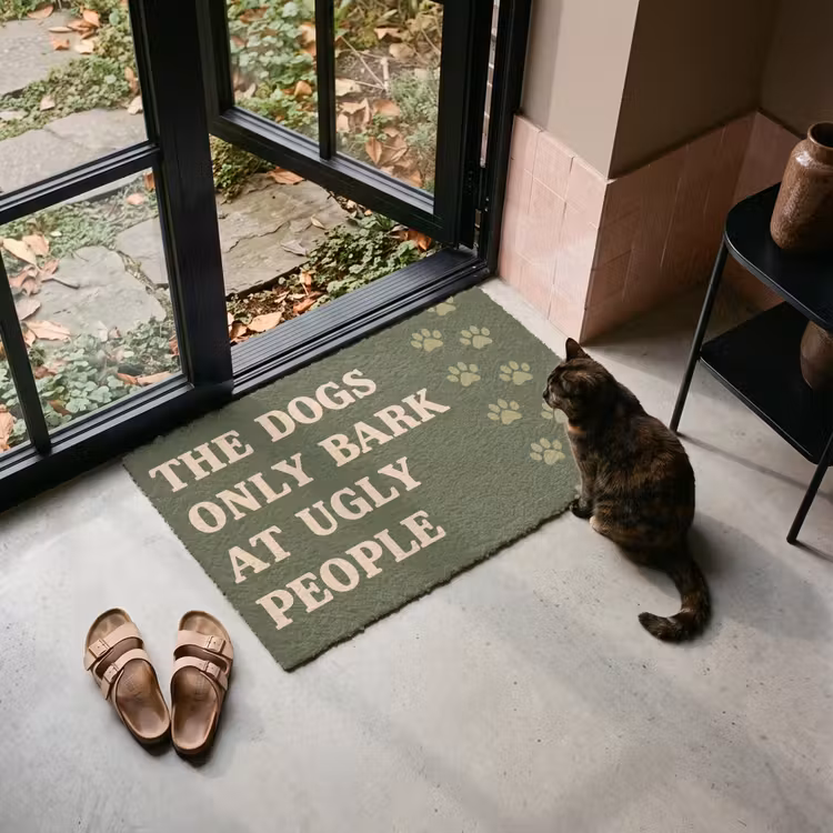Deurmat - Green - Animal - Quote — 2