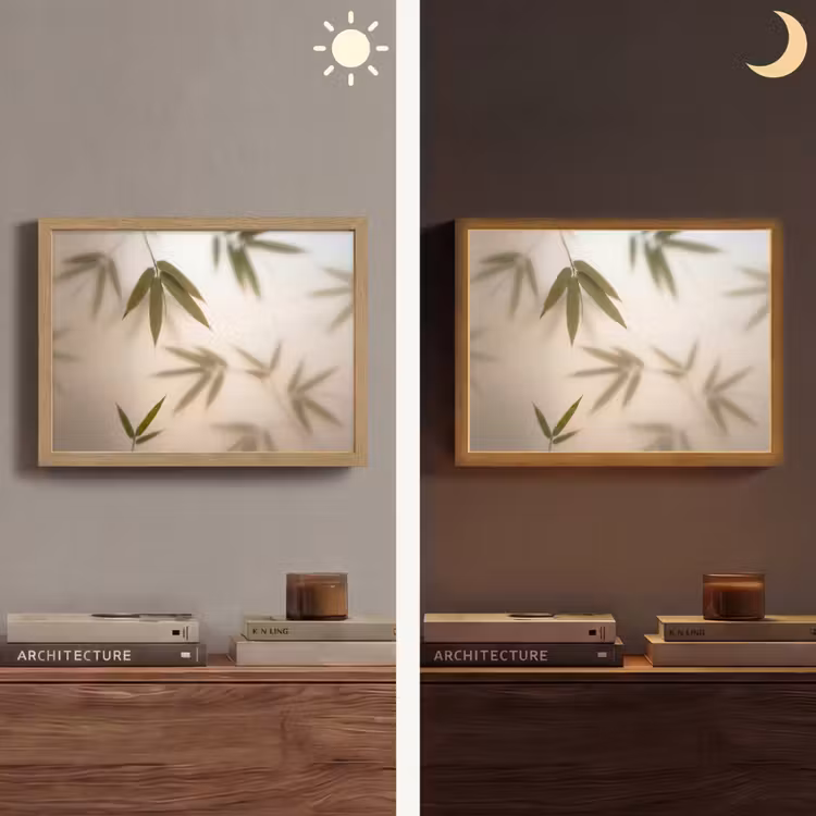 Lightbox - Wandlamp - Planten - Bladeren - Natuur - Groen — 6