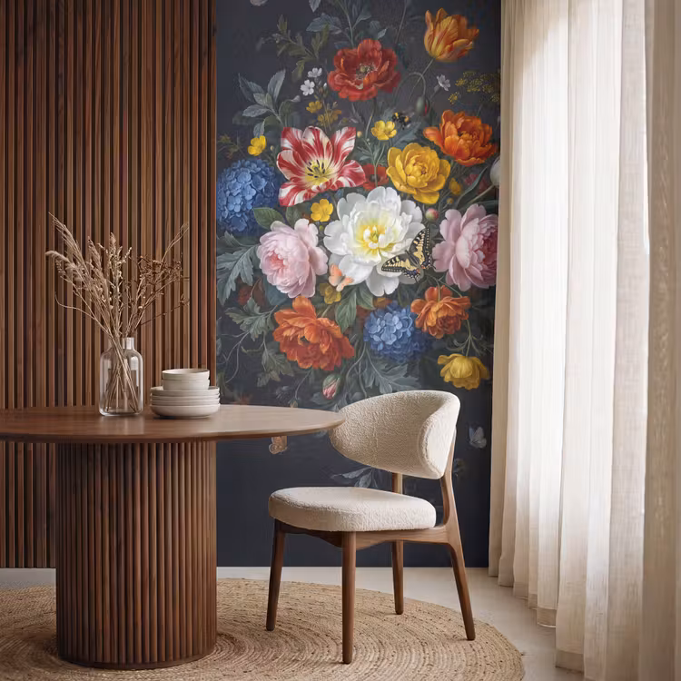 Behang - Bloemen - Boeket - Klassiek - Kleurrijk - Natuur — 4