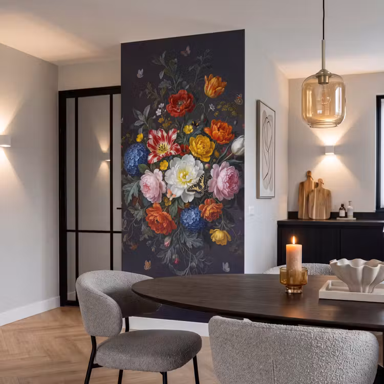 Behang - Bloemen - Boeket - Klassiek - Kleurrijk - Natuur — 5