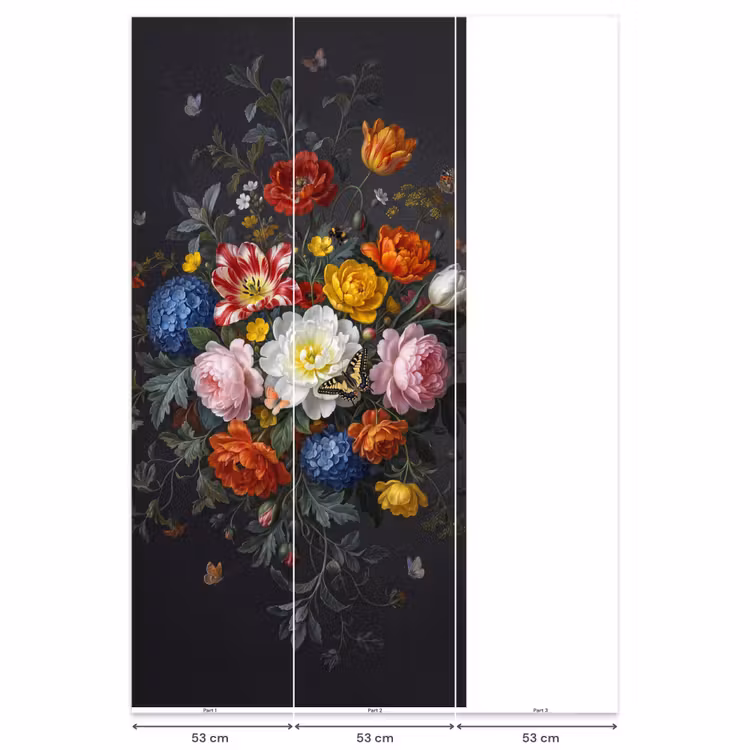 Behang - Bloemen - Boeket - Klassiek - Kleurrijk - Natuur — 6
