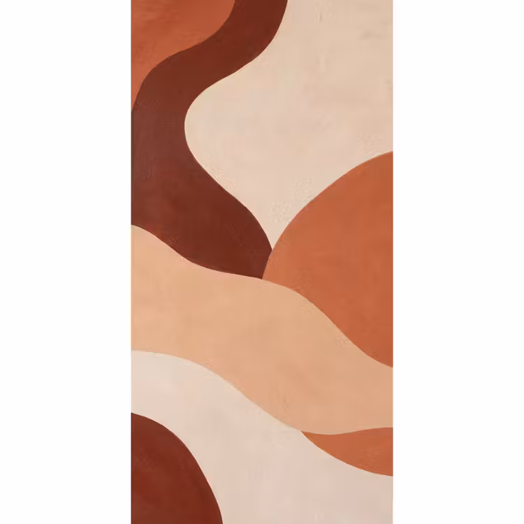 Behang - Abstract - Vormen - Organisch - Aardetinten - Modern — 2