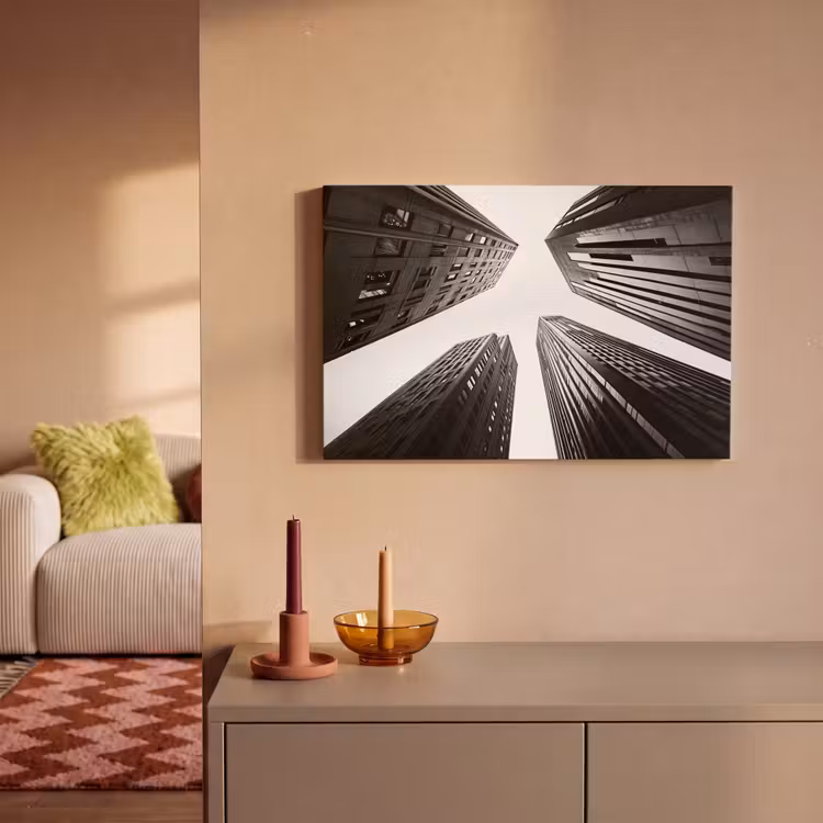 Canvas schilderij - Gebouwen - Lucht - Zwart — 2