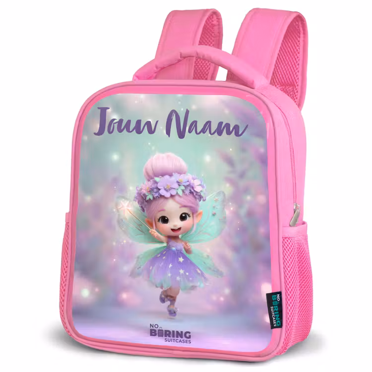 Rugzak kind met naam - Roze Elf - Tover - Magisch — 4