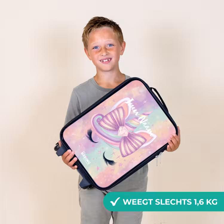 Kinderkoffer - Zwart - Eenhoorn — 3