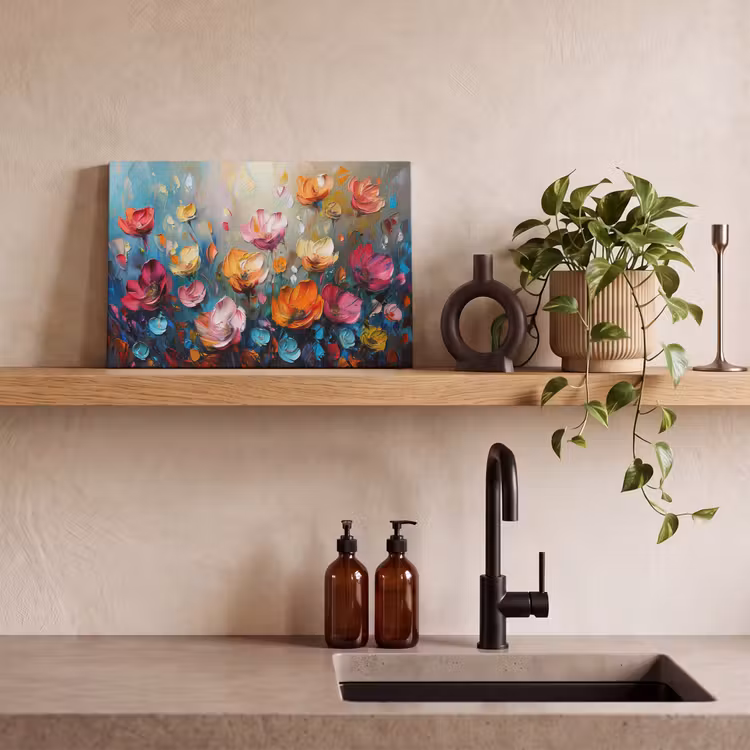 Canvas schilderij - Klaprozen - Bloemen - Kunst - Botanisch — 3
