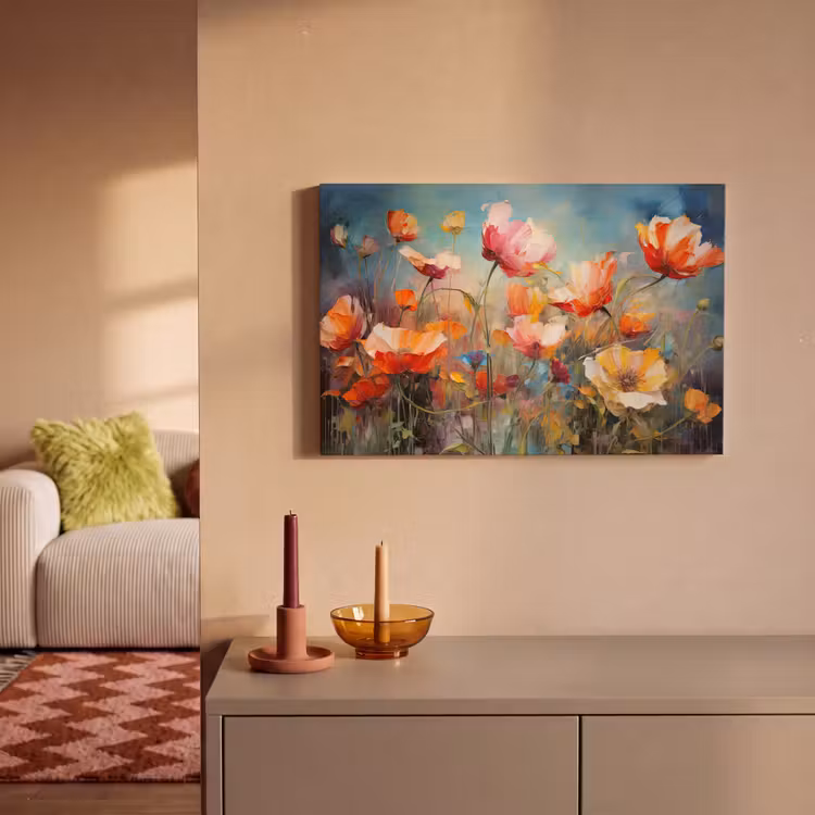 Canvas schilderij - Bloemen - Watercolor - Kunst - Botanisch - Natuur — 2