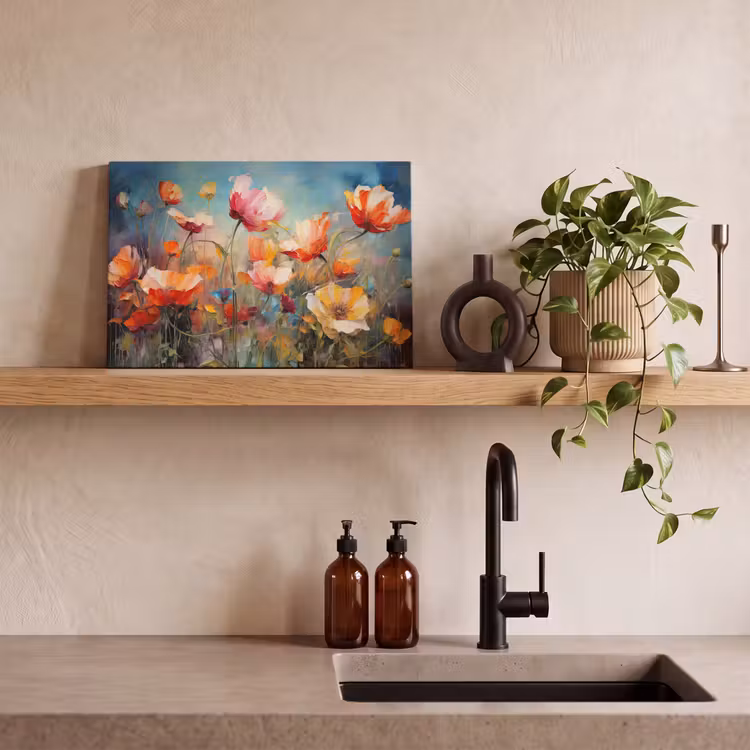 Canvas schilderij - Bloemen - Watercolor - Kunst - Botanisch - Natuur — 3