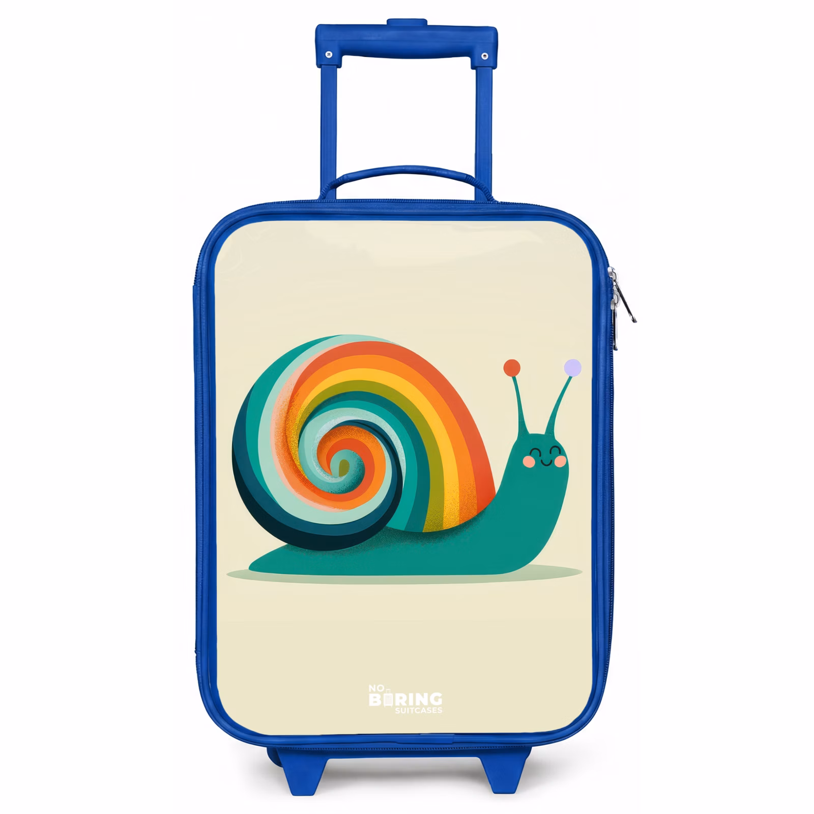 Kinderkoffer - Blauw - Slak - Regenboog - Kleurrijk — 1