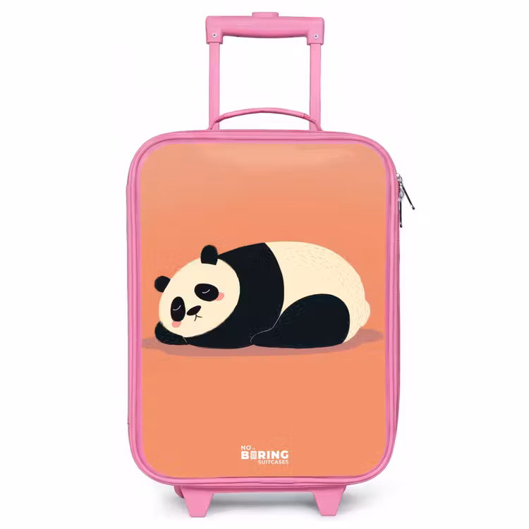 Kinderkoffer - Roze - Panda - Slapen - Oranje — 1