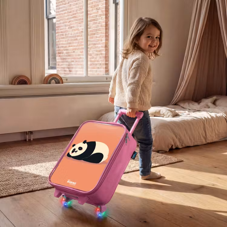 Kinderkoffer - Roze - Panda - Slapen - Oranje — 3