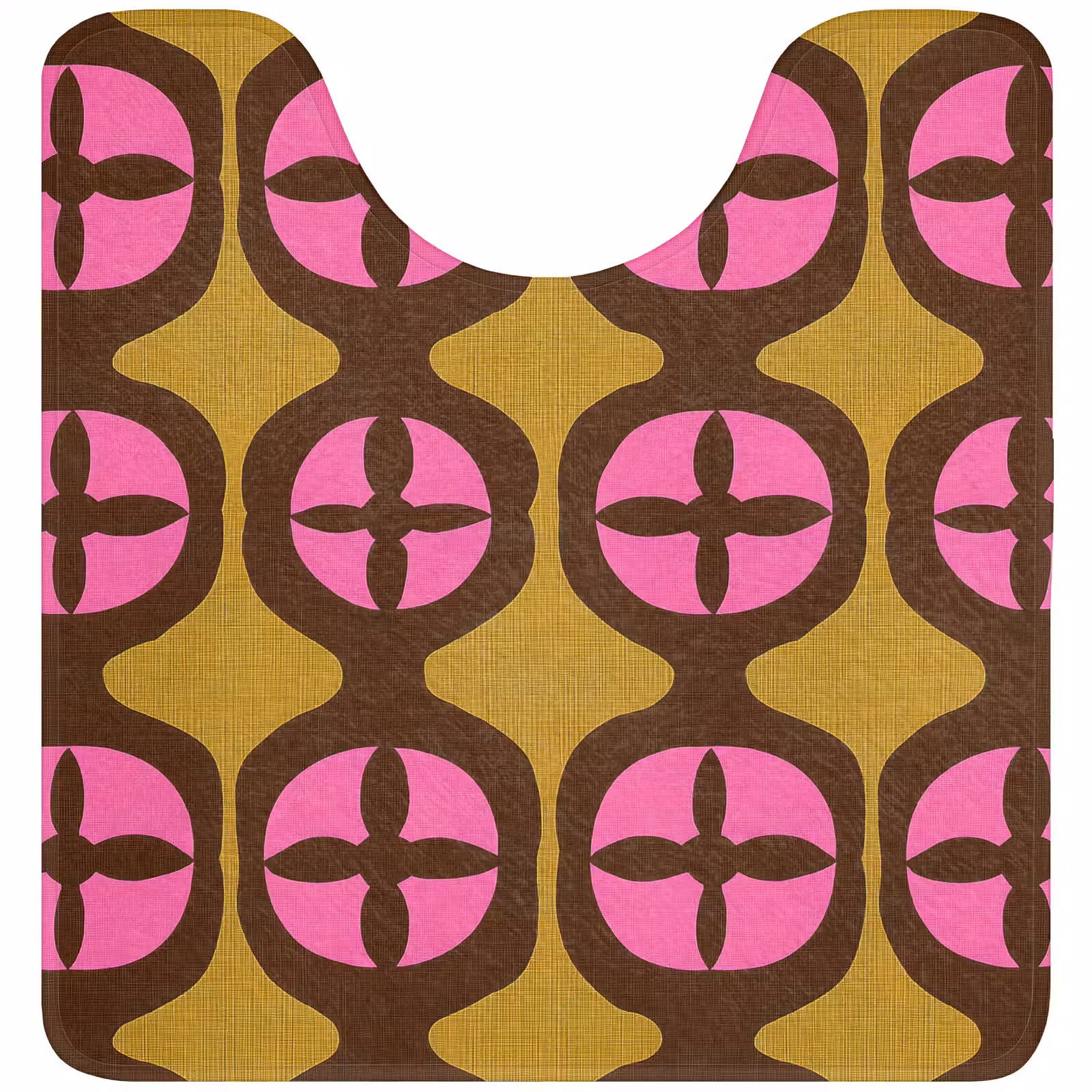 WC Mat - Modern - Patroon - Roze — 1