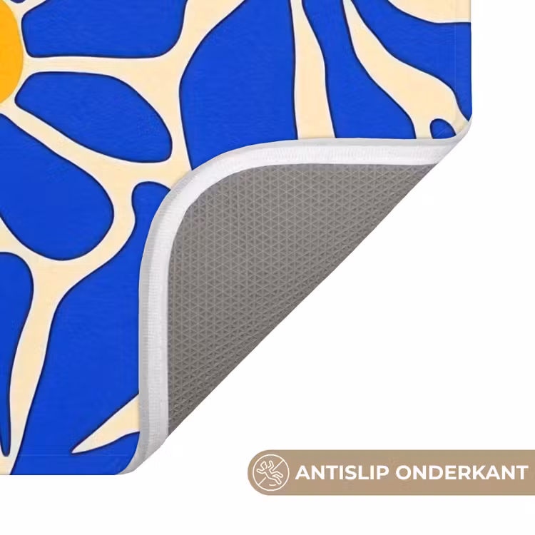 WC Mat - Abstract - Bloem - Blauw — 4
