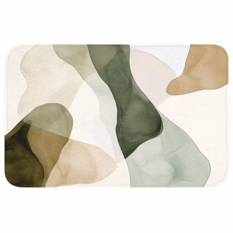 WC Mat - Japandi - Abstract - Groen — 1