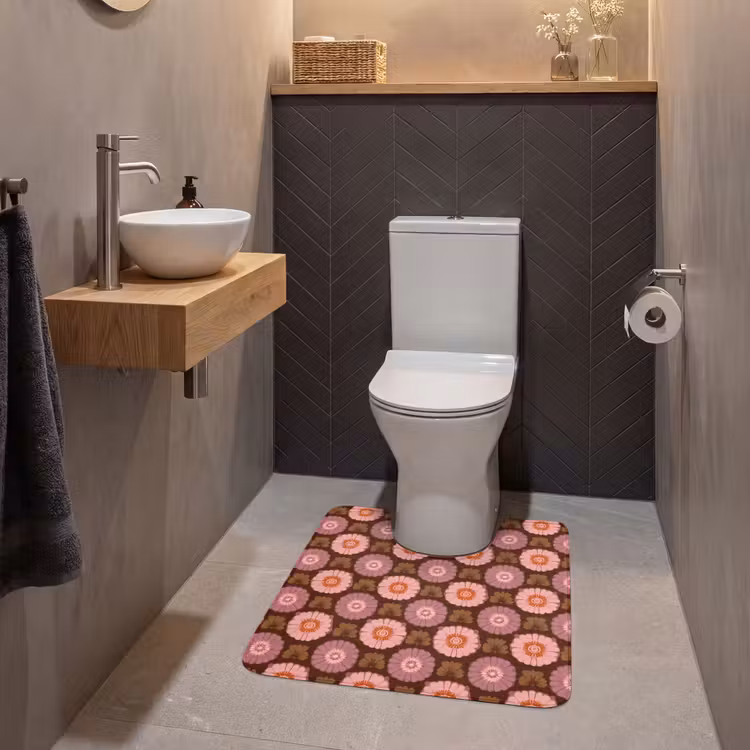 WC Mat - Retro - Madelief - Roze — 2