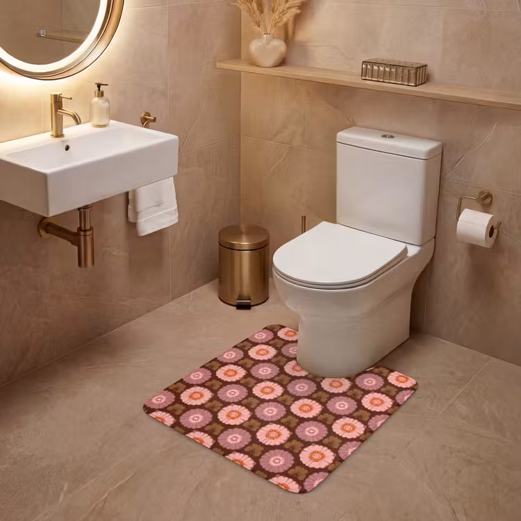 WC Mat - Retro - Madelief - Roze — 3