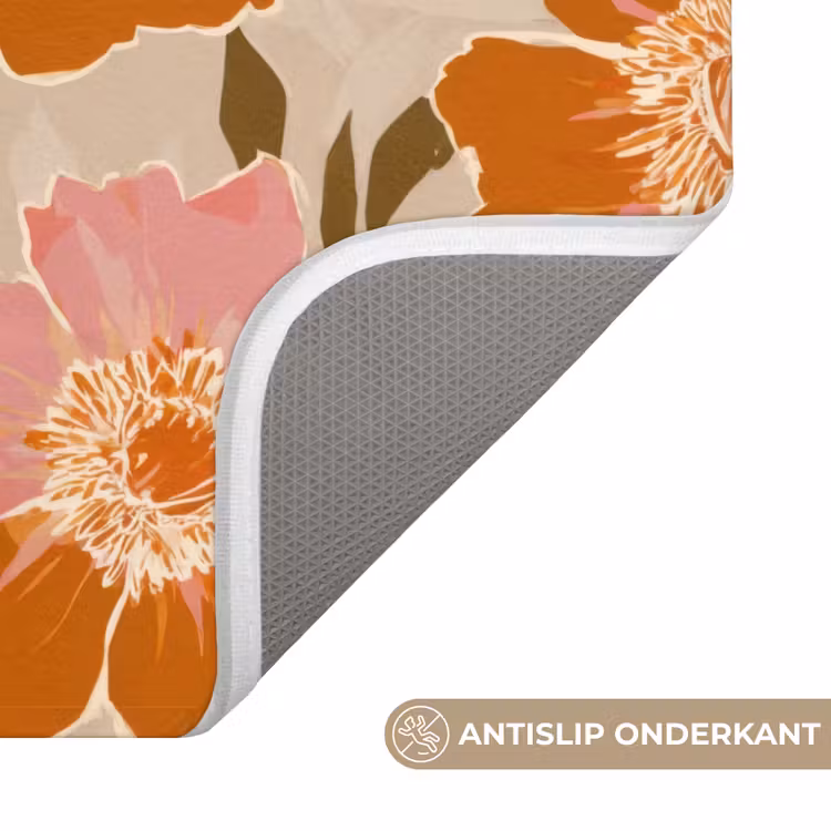 WC Mat - Bloemen - Motief - Retro — 4