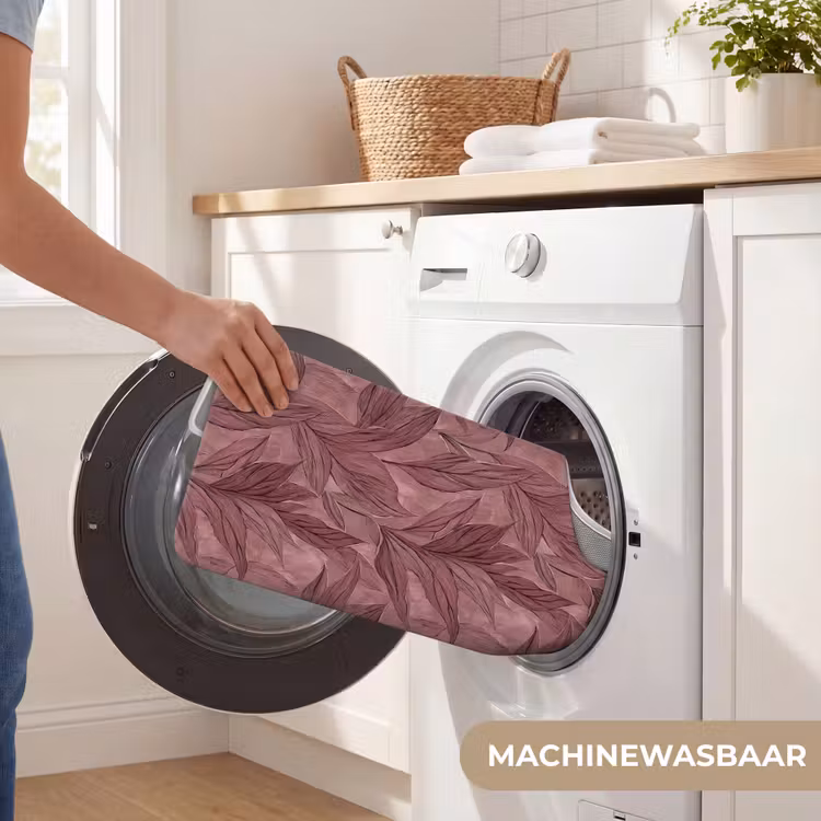 WC Mat - Bladeren - Patroon - Paars — 6