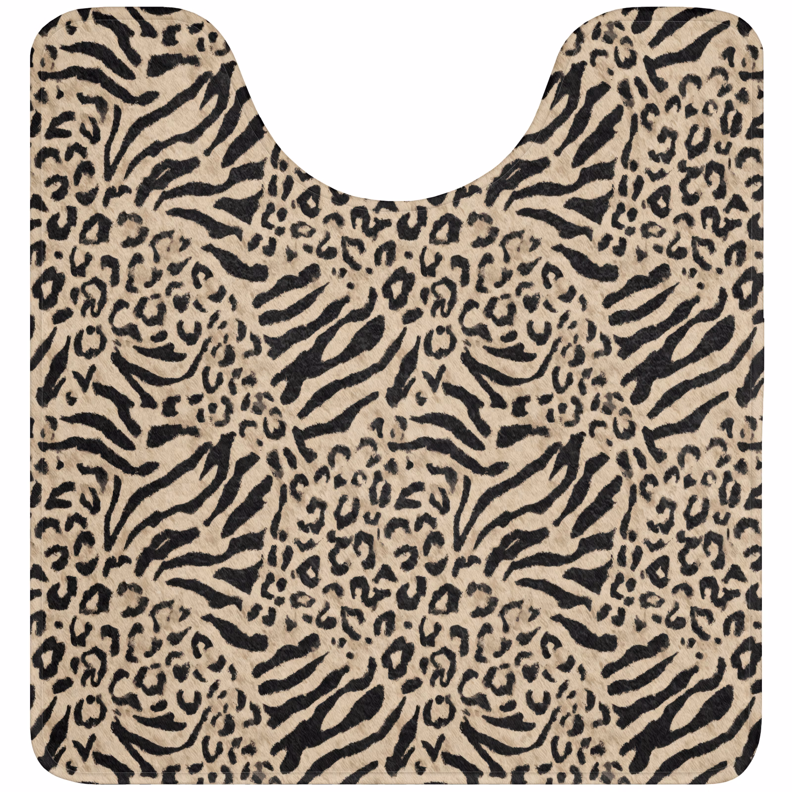 WC Mat - Giraf - Zebra - Motief - Bruin — 1