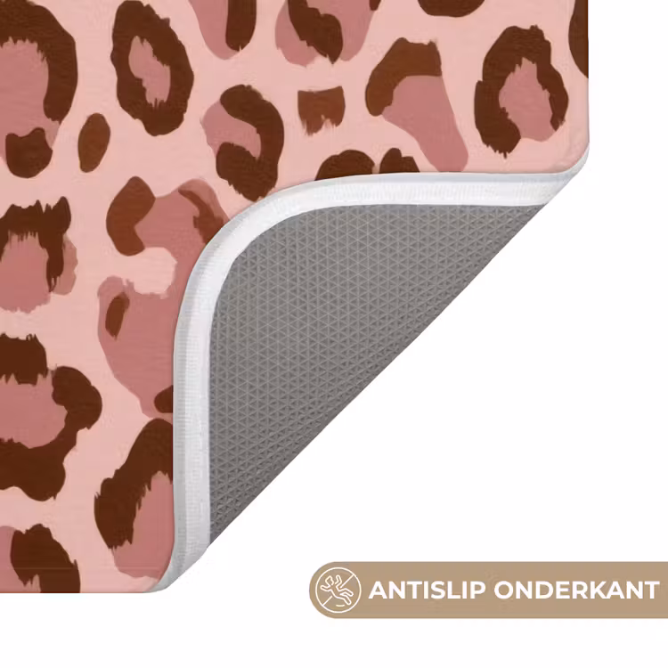 WC Mat - Luipaard - Patroon - Roze — 4