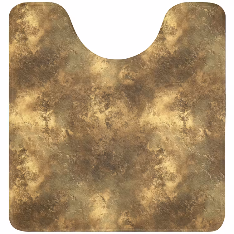 WC Mat - Antiek - Metaallook - Goud — 1