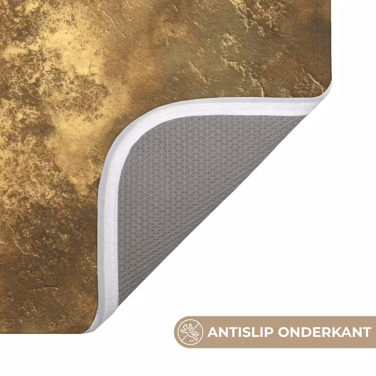 WC Mat - Antiek - Metaallook - Goud — 4