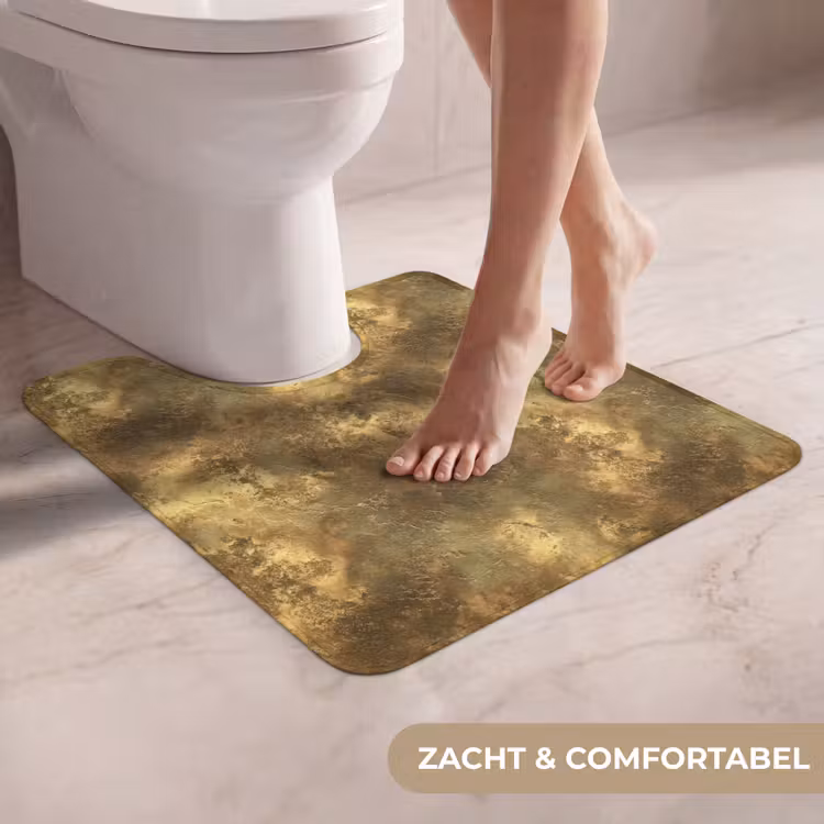WC Mat - Antiek - Metaallook - Goud — 5
