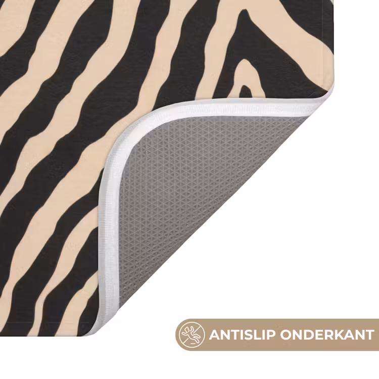 WC Mat - Zebra - Klassiek - Zwart — 4