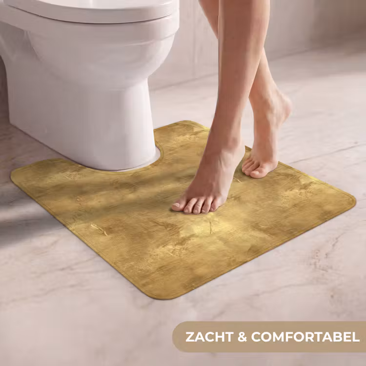 WC Mat - Industrieel - Textuur - Goud — 5